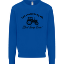 A Tractor for My Wife Funny Farming Farmer Mens Sweatshirt Jumper Royal Blue