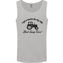 A Tractor for My Wife Funny Farming Farmer Mens Vest Tank Top Sports Grey