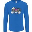 A Video Game Console Controller Mens Long Sleeve T-Shirt Royal Blue