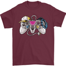 A Video Game Console Controller Mens T-Shirt 100% Cotton Maroon