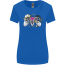 A Video Game Console Controller Womens Wider Cut T-Shirt Royal Blue