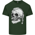 A Viking Skull Mens Cotton T-Shirt Tee Top Forest Green