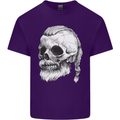 A Viking Skull Mens Cotton T-Shirt Tee Top Purple