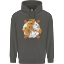 A Viking With a Hammer Thor Tribal Valhalla Childrens Kids Hoodie Storm Grey