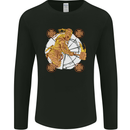 A Viking With a Hammer Thor Tribal Valhalla Mens Long Sleeve T-Shirt Black