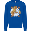 A Viking With a Hammer Thor Tribal Valhalla Mens Sweatshirt Jumper Royal Blue