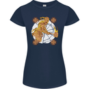 A Viking With a Hammer Thor Tribal Valhalla Womens Petite Cut T-Shirt Navy Blue