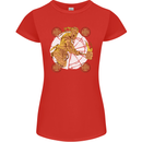 A Viking With a Hammer Thor Tribal Valhalla Womens Petite Cut T-Shirt Red