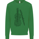A Violin Cello Mens Sweatshirt Jumper Irish Green