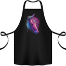 A Watercolour Horse Cotton Apron 100% Organic Black