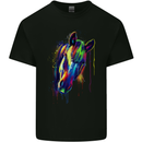 A Watercolour Horse Kids T-Shirt Childrens Black