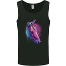 A Watercolour Horse Mens Vest Tank Top Black