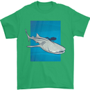 A Whale Shark and Scuba Diver Mens T-Shirt Cotton Gildan Irish Green