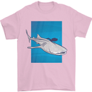 A Whale Shark and Scuba Diver Mens T-Shirt Cotton Gildan Light Pink