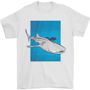 A Whale Shark and Scuba Diver Mens T-Shirt Cotton Gildan White