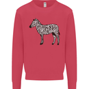 A Zebra Mens Sweatshirt Jumper Heliconia