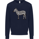 A Zebra Mens Sweatshirt Jumper Navy Blue