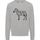 A Zebra Mens Sweatshirt Jumper Sports Grey