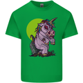 A Zombie Unicorn Funny Halloween Horror Mens Cotton T-Shirt Tee Top Irish Green