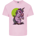 A Zombie Unicorn Funny Halloween Horror Mens Cotton T-Shirt Tee Top Light Pink