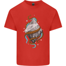 Abstract Scuba Diver Diving Dive Mens Cotton T-Shirt Tee Top Red