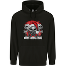 Acid Christmas Skulls Childrens Kids Hoodie Black