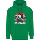 Acid Christmas Skulls Childrens Kids Hoodie Irish Green