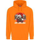 Acid Christmas Skulls Childrens Kids Hoodie Orange