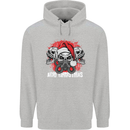 Acid Christmas Skulls Childrens Kids Hoodie Sports Grey