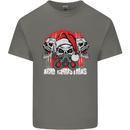 Acid Christmas Skulls Kids T-Shirt Childrens Charcoal