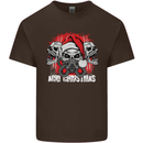 Acid Christmas Skulls Kids T-Shirt Childrens Chocolate