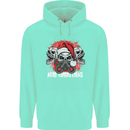 Acid Christmas Skulls Mens 80% Cotton Hoodie Peppermint