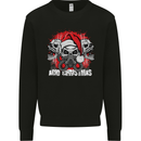 Acid Christmas Skulls Mens Sweatshirt Jumper Black