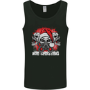 Acid Christmas Skulls Mens Vest Tank Top Black