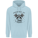 Addicted to Ink Tattoo Artist Tats Mens 80% Cotton Hoodie Light Blue