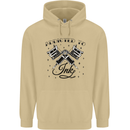 Addicted to Ink Tattoo Artist Tats Mens 80% Cotton Hoodie Sand