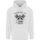 Addicted to Ink Tattoo Artist Tats Mens 80% Cotton Hoodie White