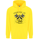 Addicted to Ink Tattoo Artist Tats Mens 80% Cotton Hoodie Yellow