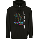 Adrenalin Rush Gym Training Top Mens 80% Cotton Hoodie Black