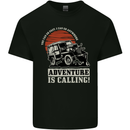Adventure Is Calling 4X4 Off Roading Road Mens Cotton T-Shirt Tee Top Black