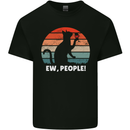 Alcohol Drinking Cat Ew People Mens Cotton T-Shirt Tee Top Black