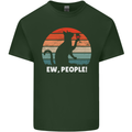 Alcohol Drinking Cat Ew People Mens Cotton T-Shirt Tee Top Forest Green