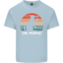 Alcohol Drinking Cat Ew People Mens Cotton T-Shirt Tee Top Light Blue