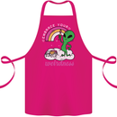 Alien Embrace Your Weirdness Funny LGBT Cotton Apron 100% Organic Pink
