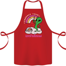 Alien Embrace Your Weirdness Funny LGBT Cotton Apron 100% Organic Red