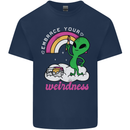 Alien Embrace Your Weirdness Funny LGBT Mens Cotton T-Shirt Tee Top Navy Blue