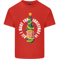 All I Want for Christmas Is Beer Mens Cotton T-Shirt Tee Top Red