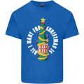 All I Want for Christmas Is Beer Mens Cotton T-Shirt Tee Top Royal Blue