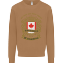 All Men Are Born Equal Canadian Canada Mens Sweatshirt Jumper Caramel Latte