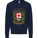 All Men Are Born Equal Canadian Canada Mens Sweatshirt Jumper Navy Blue